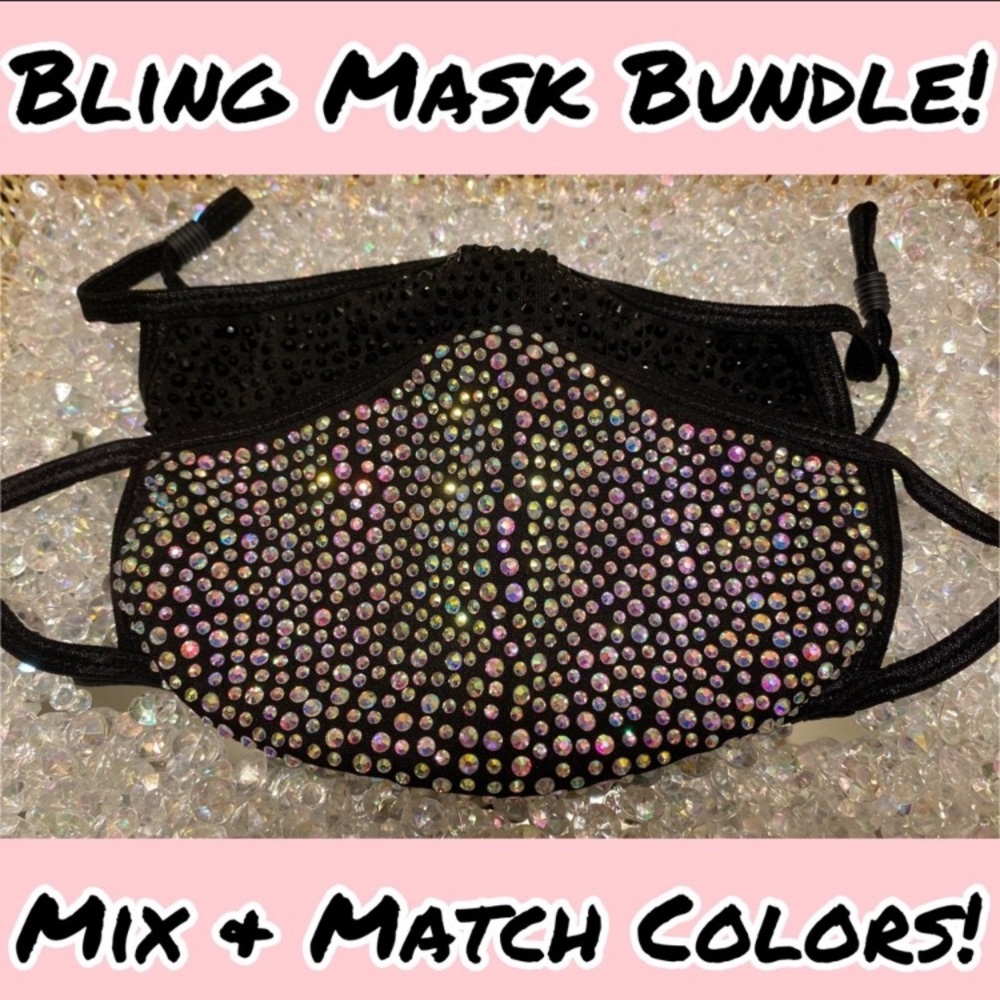 ✨Bling Bundle✨ Crystal Face Mask Bundle! - Picture 1 of 13